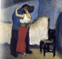 Picasso, Pablo - embrace in an attic